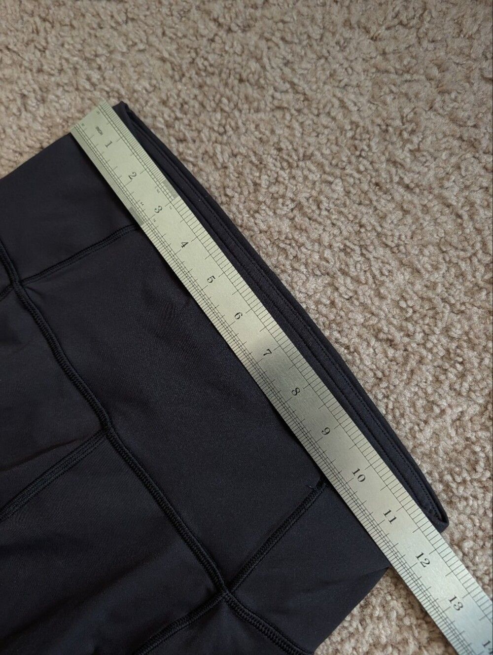 Lululemon Black Suede Fast and Free High-Rise Tight 28" Inseam Leggings Size 4 - Picture 11 of 16